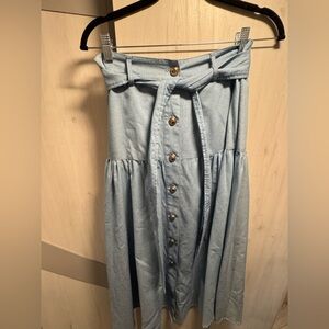 High waisted Soft Denim Skirt Size Medium